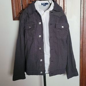 Gray True Religion Jimmy Supert Men's 2XL Jacket